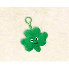 St Patrick  SHAMROCK Plush Key Chainn