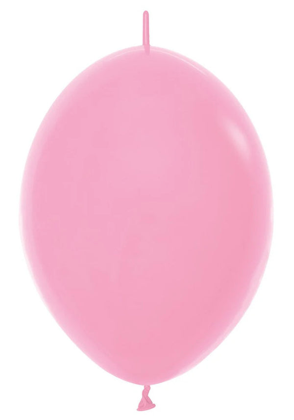 12 inch Sempertex Fashion Bubble Gum Pink  LINK-O-LOON Latex Balloons 50ct