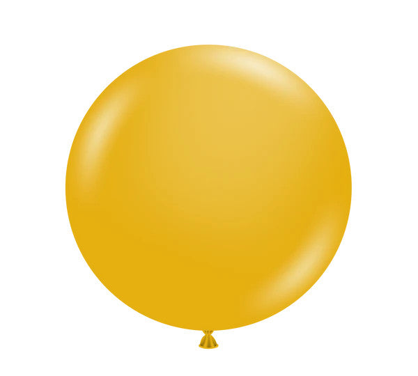 Tuftex 17Inc MUSTARD Latex Balloons 25ct Pastel color