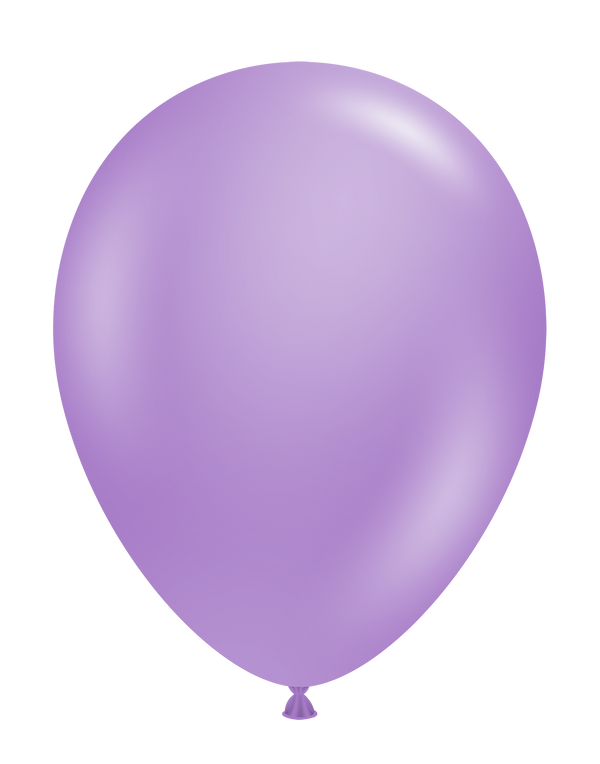 Tuftex 5Inc Lavender Latex Balloons 50ct Pastel color