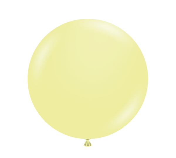 Tuftex 17Inc Lemonade Yellow  Latex Balloons 25ct Pastel color