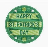 Happy St Patricks  Plate  9Inc  8Pcs