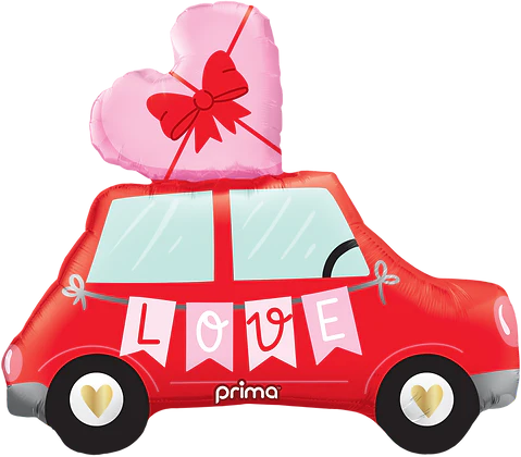 Foil Balloon 41Inc Prima Love Car Shape