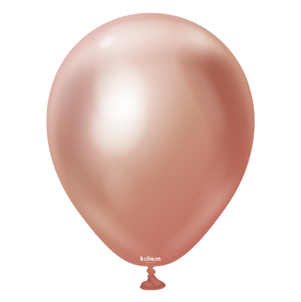 Kalisan Mirror Rose Gold 5″ Latex Balloons (100 count)