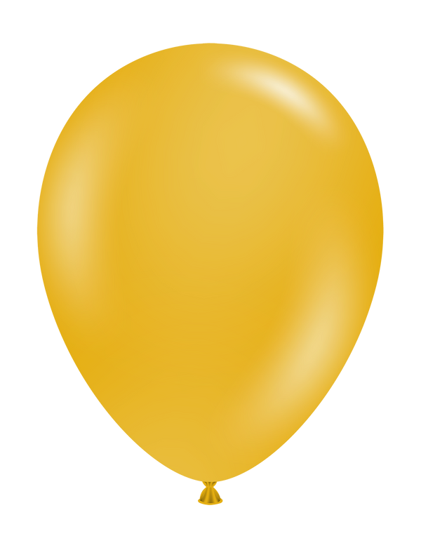 Tuftex 5Inc Mustard Latex Balloons 50ct Pastel color