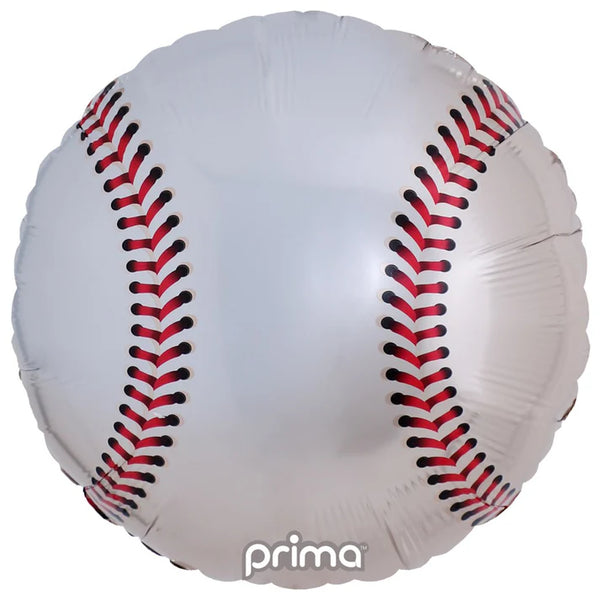 Foil Balloon Prima Baseball Pkg 18inch