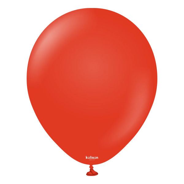 Kalisan 12Inc Red Latex Balloons 100ct Standar Color