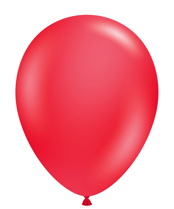 Tuftex 5Inc Red Latex Balloons 50ct Standar Color