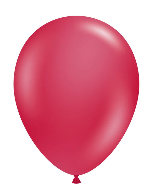 Tuftex 11Inc Pearlized Starfire Red Latex Balloons 100ct Metallic Color