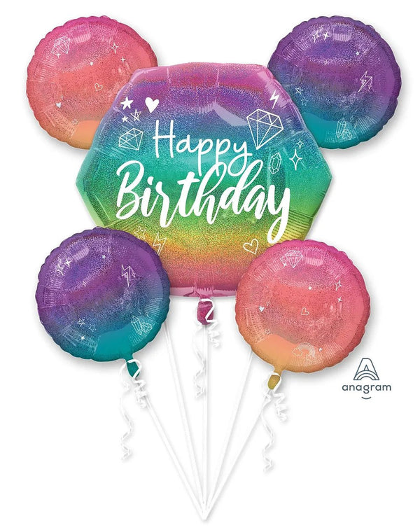Sparkle Birthday Balloons Bouquet 4212101 - balloonsplaceusa
