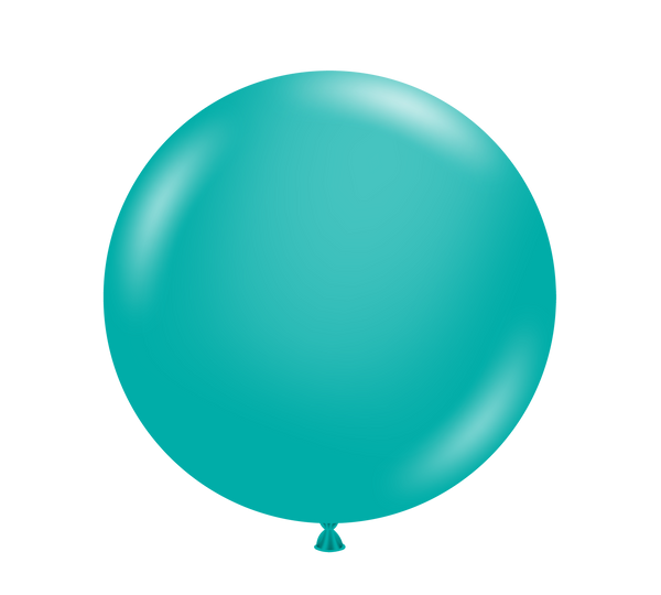 Tuftex 17Inc Teal Latex Balloons 25ct Pastel color