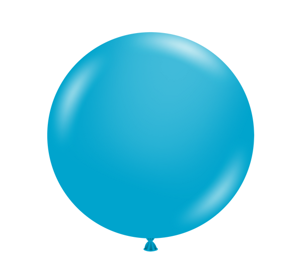 Tuftex 17Inc Turquoise Latex Balloons 25ct Pastel color