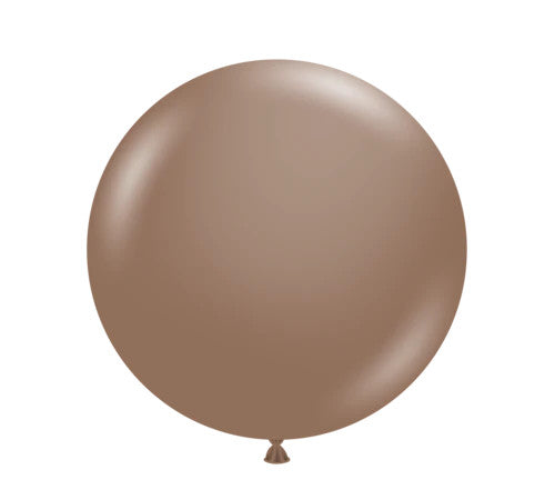 Tuftex 17Inc COCOA Latex Balloons 25ct Pastel color