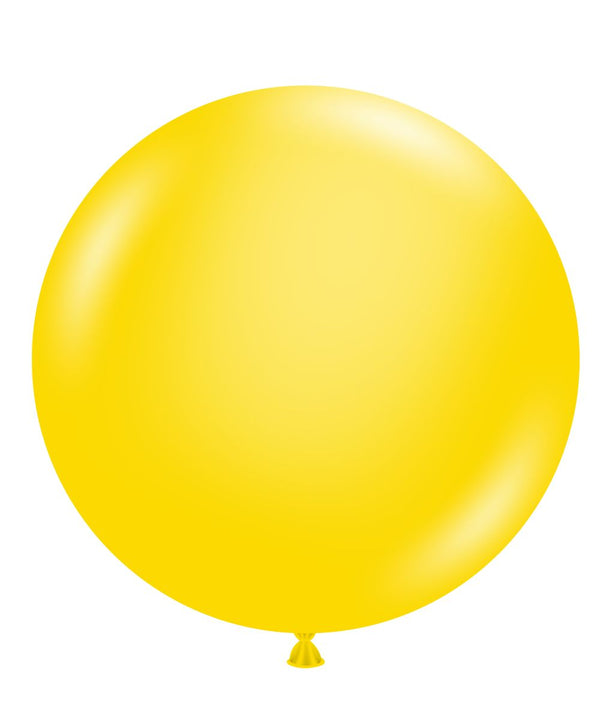 Tuftex 17Inc Yellow Latex Balloons 25ct Standar Color