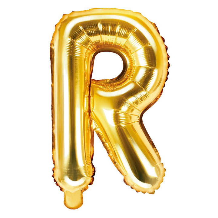 14inc Letter R Gold - balloonsplaceusa