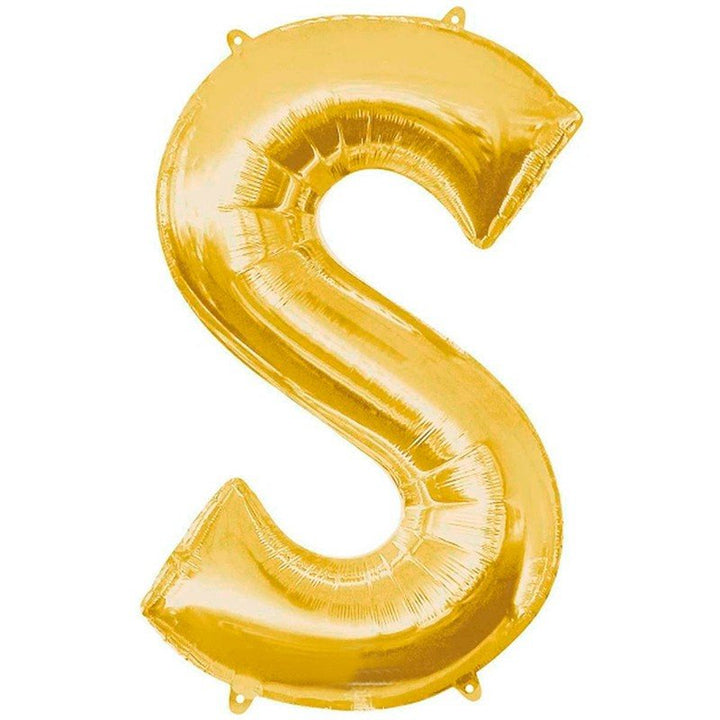 14inc Letter S Gold - balloonsplaceusa