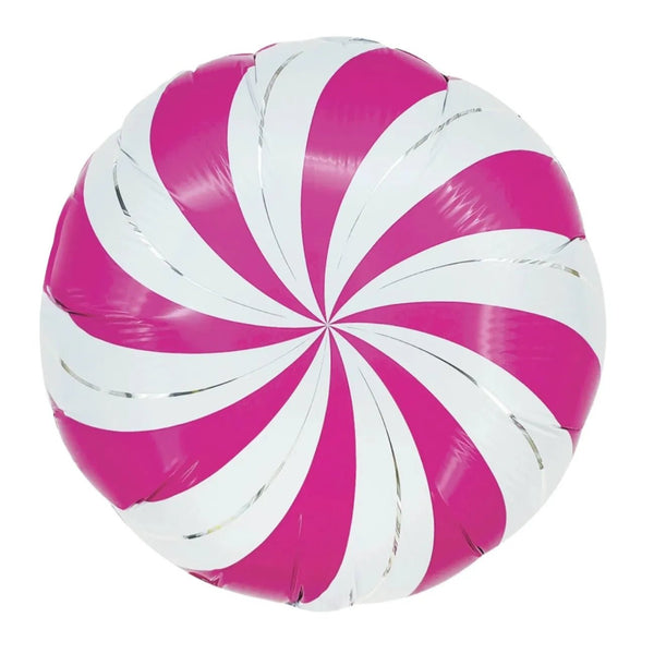 16Inc Fuchsia Candy Round Balloon 2Ct - balloonsplaceusa