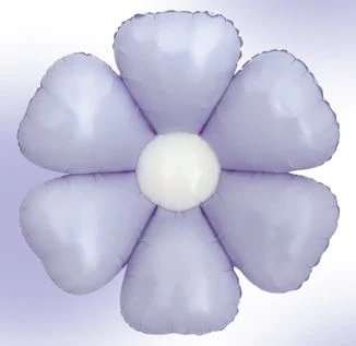 16Inc Lavander Daisy Flower Balloon 3ct - balloonsplaceusa