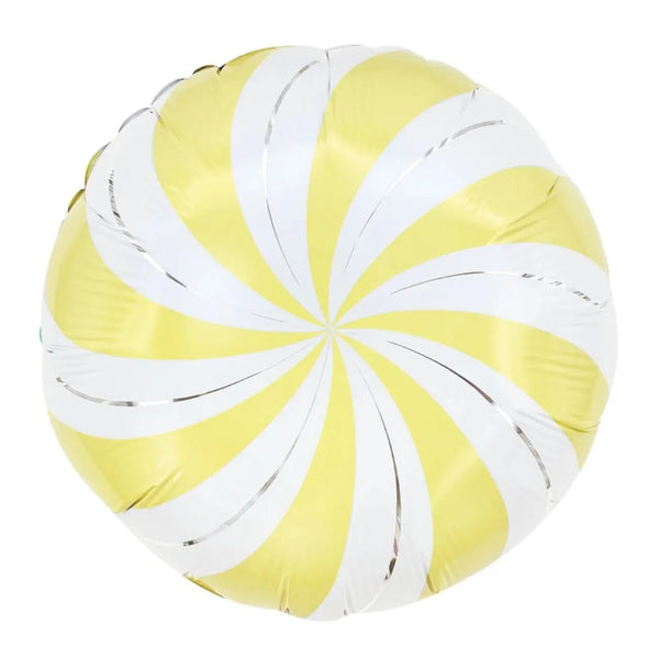 16Inc Yellow Candy Round Balloon 2Ct - balloonsplaceusa