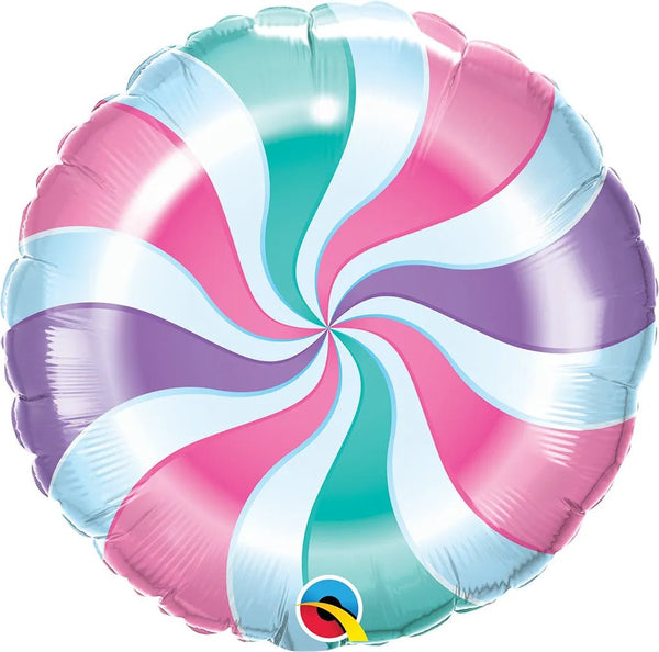 18Inc Candy Pastel Swirl Balloon - balloonsplaceusa