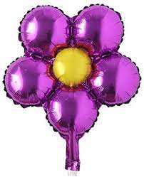 18Inc Flower Purple Balloon 5CT - balloonsplaceusa