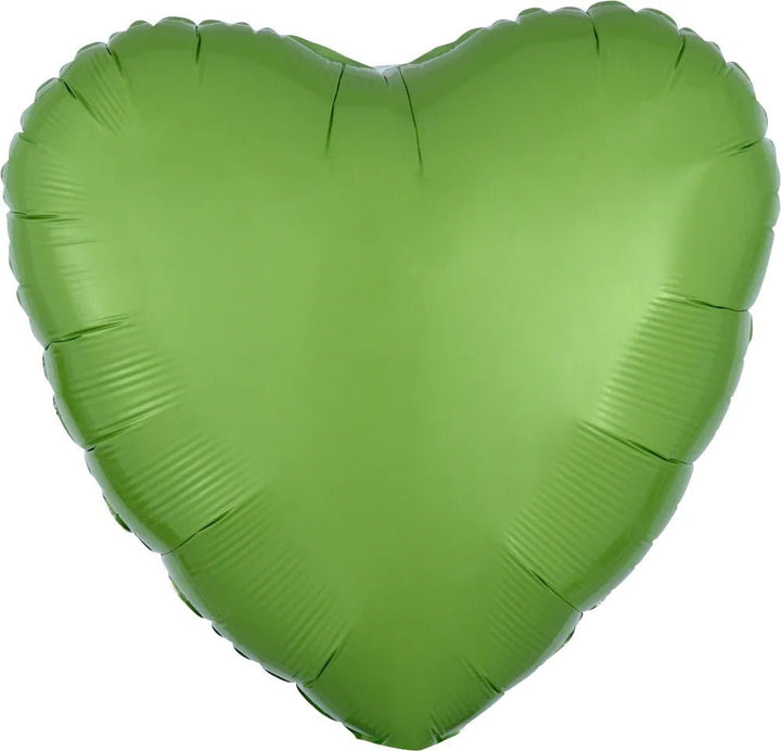 18inc Kiwi Green Decorator Heart - balloonsplaceusa