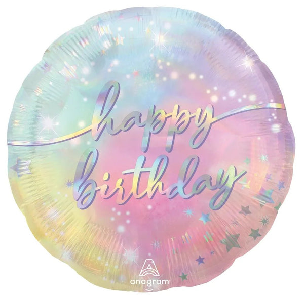 18Inc Luminous Happy Birthday Foil Balloons - balloonsplaceusa