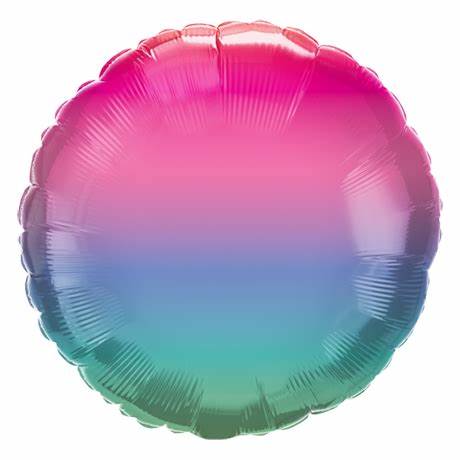 18inc Ombre Jewel Round - balloonsplaceusa