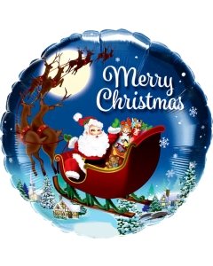 18Inc Santa's Christmas Journey Pkg - balloonsplaceusa