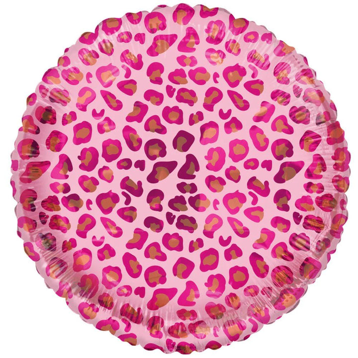 18Inc Tuftex Pink Leopard Foil Balloon - balloonsplaceusa