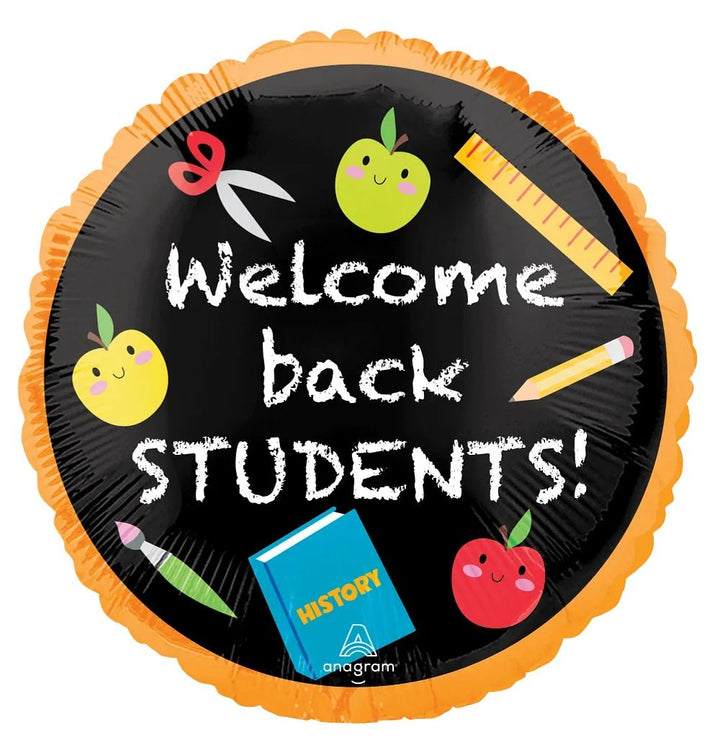 18Inc Welcome Back Students! Balloon - balloonsplaceusa