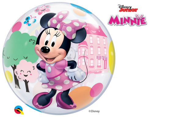 22Inc Bubble Disney Minnie Mouse Fun Bubble Balloon - balloonsplaceusa