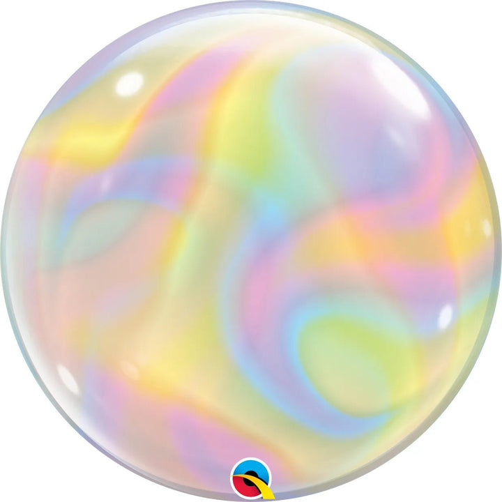 22Inc Iridescent Swirls Bubble - balloonsplaceusa
