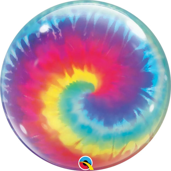 22Inc Tye Dye Swirls Bubble - balloonsplaceusa