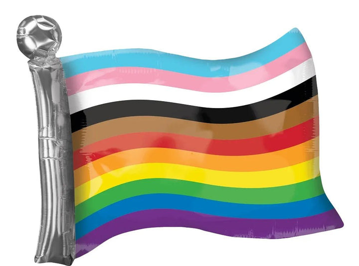 27Inc LGBTQ Rainbow Flag SuperShape Balloon - balloonsplaceusa