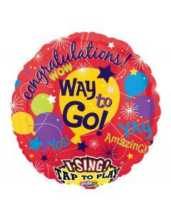 28Inc Congrats! Way To Go Singing - balloonsplaceusa