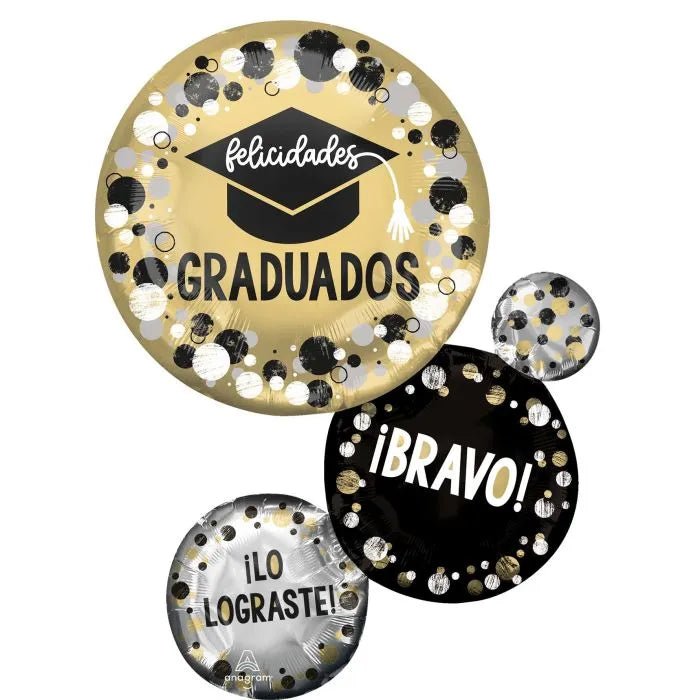 28Inc Felicidades Grad Circles & Dots Balloon - balloonsplaceusa