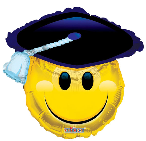 28Inc Smiley Grad Balloon - balloonsplaceusa