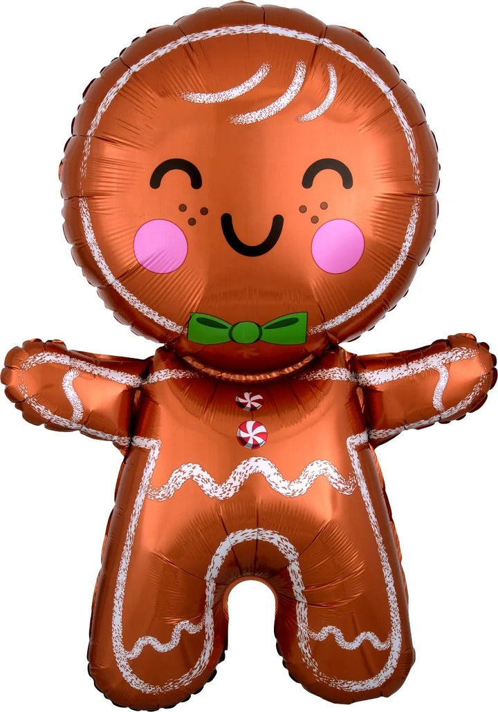 31Inc Gingerbread Man Christmas Balloon - balloonsplaceusa