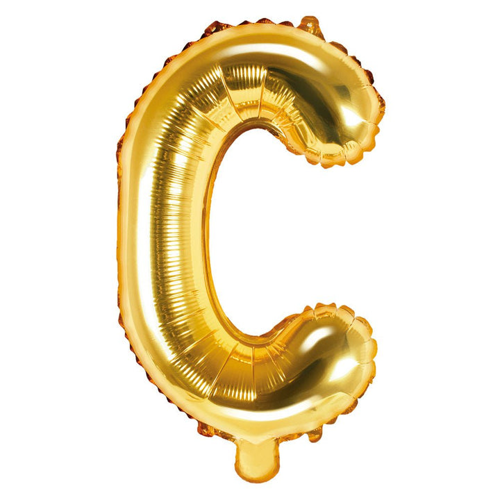 34inc Jumbo Letter C Gold - balloonsplaceusa