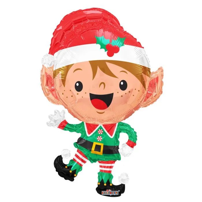 36Inc Funny Elf Christmas Balloon - balloonsplaceusa