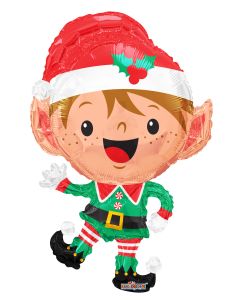 36Inc Funny Elf Christmas Balloon - balloonsplaceusa