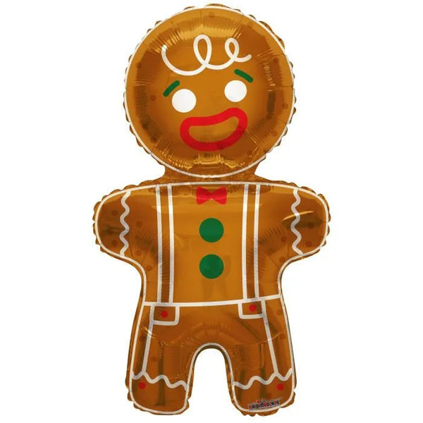 36Inc Gingerbread Man Christmas Balloon - balloonsplaceusa