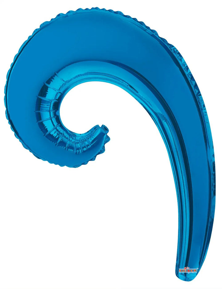 36Inc Kurly Wave Blue Balloon - balloonsplaceusa