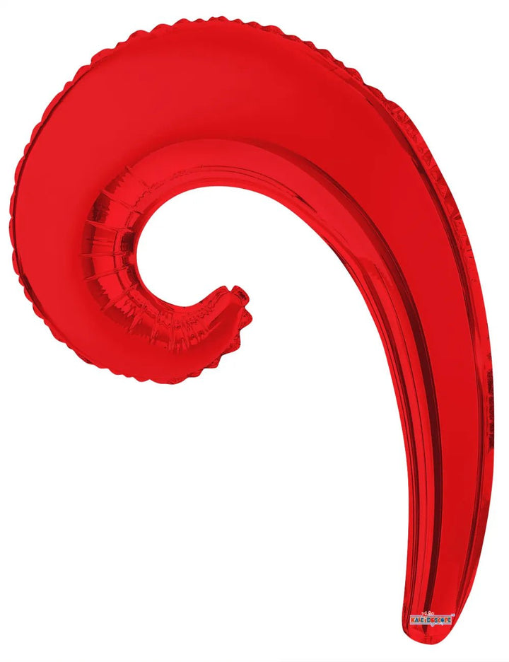 36Inc Kurly Wave Red Balloon - balloonsplaceusa
