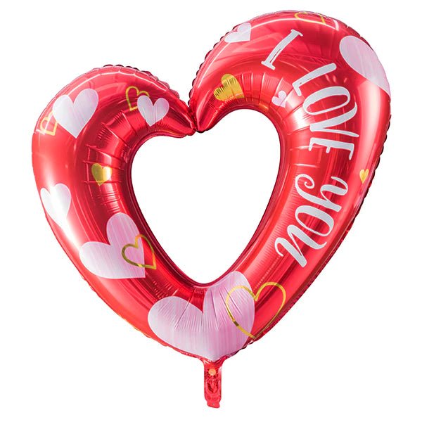42Inc I Love You Open Heart Balloon - balloonsplaceusa