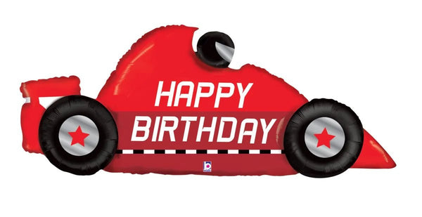 43Inc Race Car Happy Birthday Balloons Balloons - balloonsplaceusa