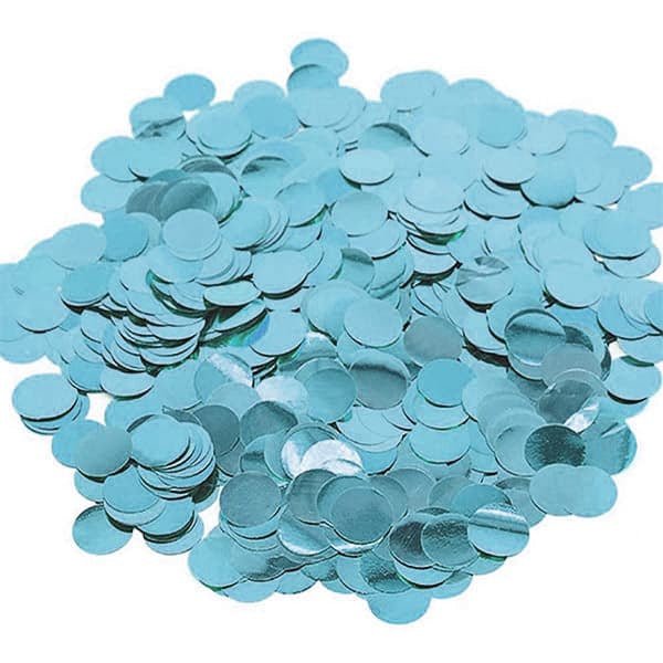 5/8 Foil Confetti Light Blue - balloonsplaceusa