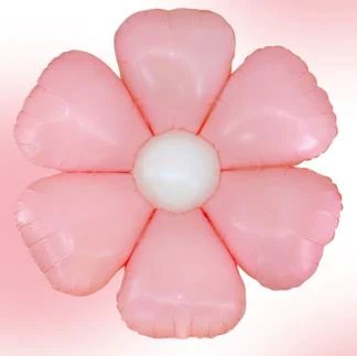5Inc Pink Daisy Flower Balloon 10count - balloonsplaceusa