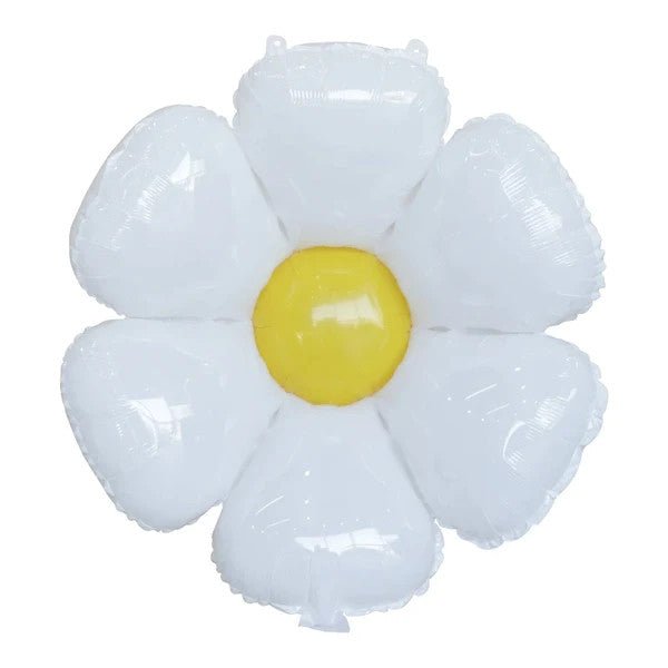 5Inc White Daisy Flower Balloon 10count - balloonsplaceusa